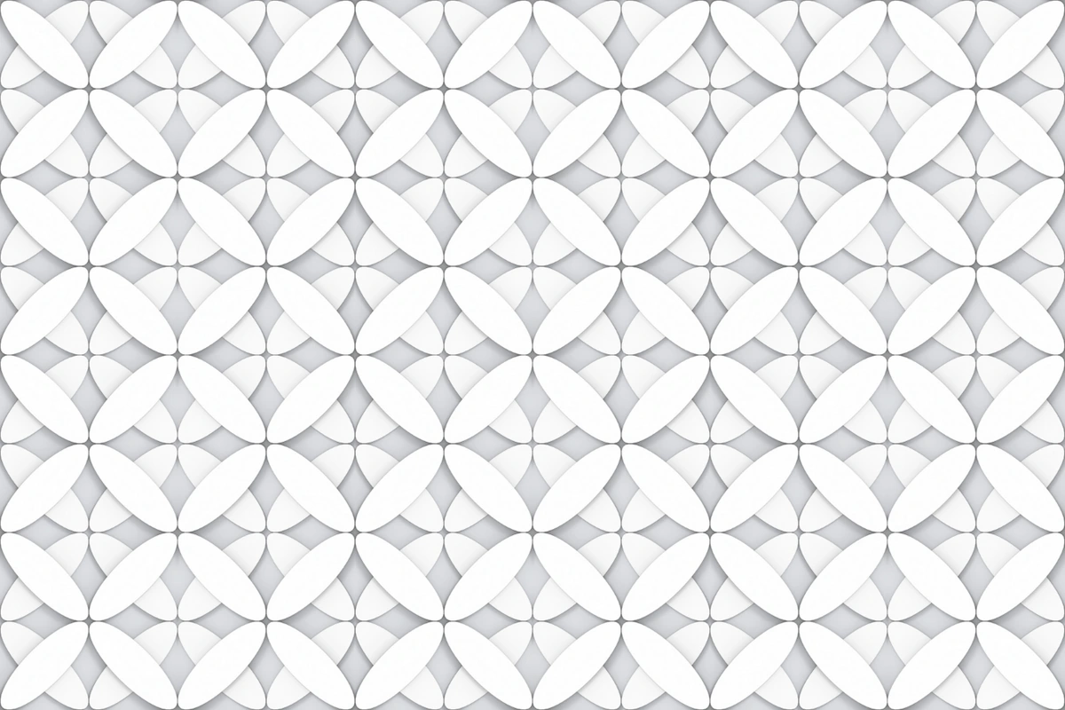 Keramik Dinding Ruang Tamu Setengah Badan Motif Geometris